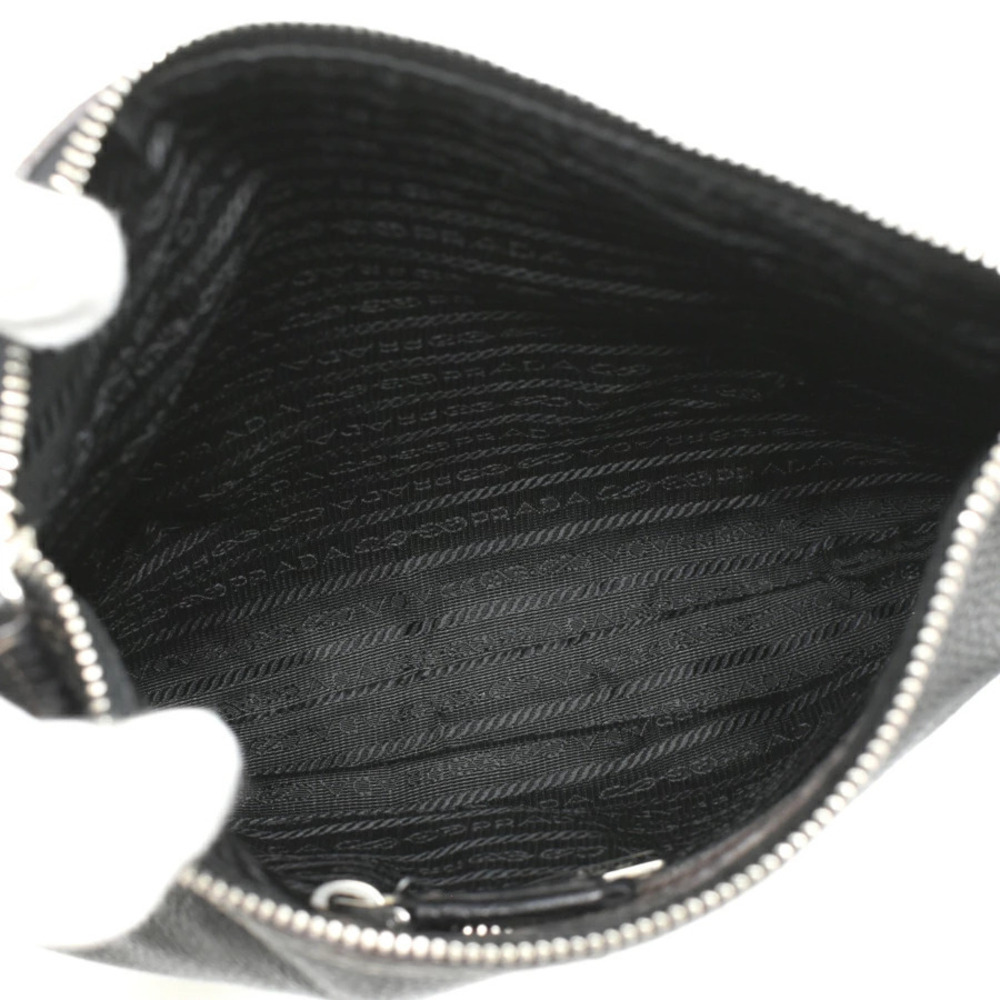 Prada Crossbody Shoulder Bag VITELLO DAINO Leather Nero Black - Picture 8 of 8